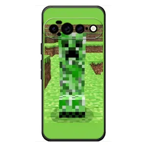 Чехлы для Google Pixel 11 Pro XL (Персонажи Майн Крафт) (Крипер 2)