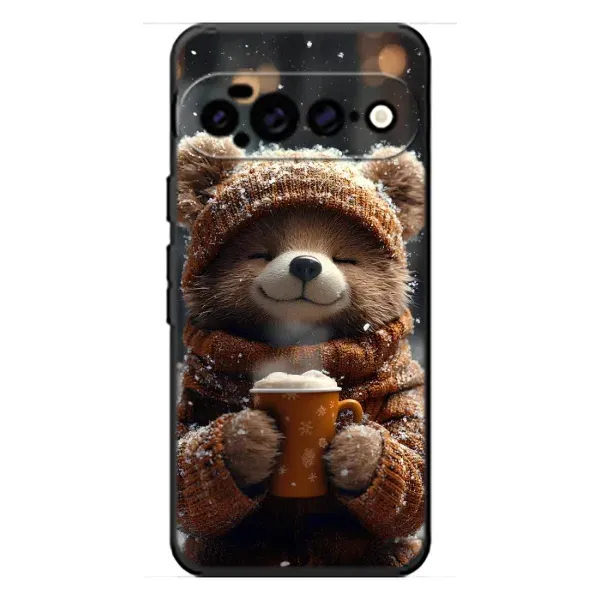 Чехол с рисунком «Медвежонок с кофе» для Google Pixel 11 Pro XL Чехол с рисунком «Медвежонок с кофе» для Google Pixel 11 Pro XL