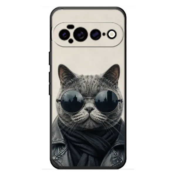 Чехол с рисунком «Модный кот» для Google Pixel 11 Pro XL