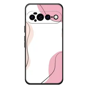 Чехол цветочный дизайн для Google Pixel 11 Pro XL (Розовый фон)