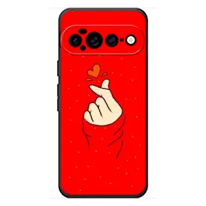 Чехлы (Знак сердечка) на Google Pixel 11 Pro XL (Сердце на красном)