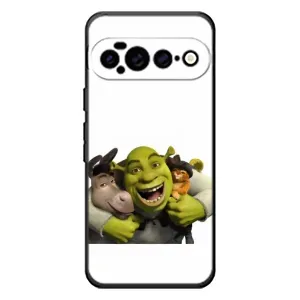 Друкований чохол з принтом Шрек для Google Pixel 11 Pro XL (Шрек осел і кіт)