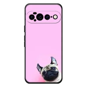 Бампер для Google Pixel 11 Pro XL з картинкою "Песики" (Собака на рожевому)