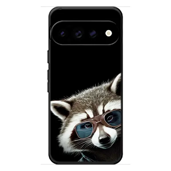Чехол с рисунком «Стильный Енот» для Google Pixel 11 Pro XL Чехол с рисунком «Стильный Енот» для Google Pixel 11 Pro XL