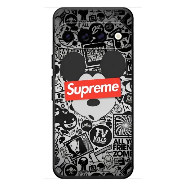 Чехол с рисунком «Supreme Маус» для Google Pixel 11 Pro XL Чехол с рисунком «Supreme Маус» для Google Pixel 11 Pro XL