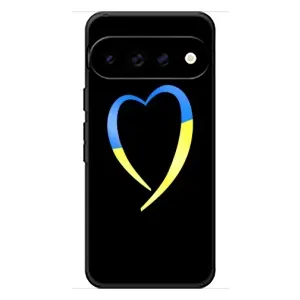 Силиконовый Чехол на Google Pixel 11 Pro XL (Я-Украина) (Украинское сердце)