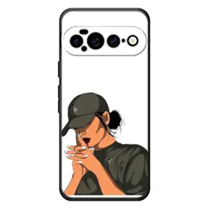 Силіконовый Чохол на Google Pixel 11 Pro XL з картинкой Модных девушек (У зеленому)