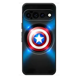 Чехол с Щитом Капитана Америки на Google Pixel 11 Pro XL (Яркий Щит Капитана)