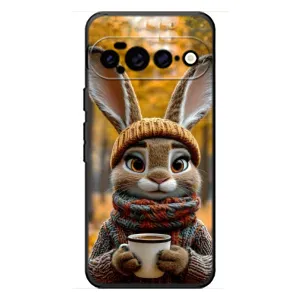 Друкований чохол 'Звірята з кавою' для Google Pixel 11 Pro XL (Зайчик з кавою)