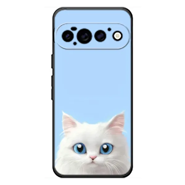 Чехол с рисунком «Белый кот» для Google Pixel 11 Pro Чехол с рисунком «Белый кот» для Google Pixel 11 Pro