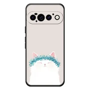 Чехол на тематику: Коты для Google Pixel 11 Pro (Белый котик)