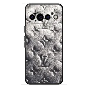Текстурный Чехол Louis Vuitton для Гугл Пиксель 11 Про (Бежевый ЛВ)