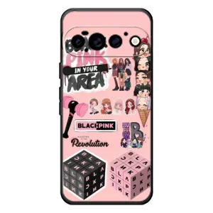 Чехлы с картинкой для Google Pixel 11 Pro (BLACK PINK коллаж)