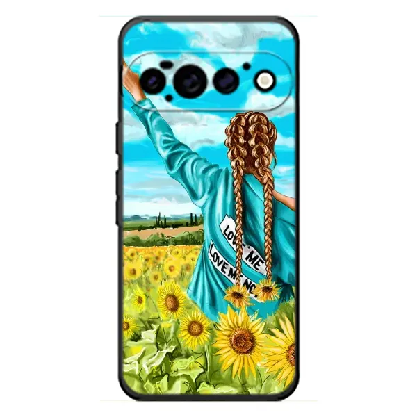 Чехол с рисунком «Девушка на поле» для Google Pixel 11 Pro