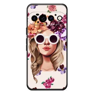 Чехол с картинкой Модные Девчонки Google Pixel 11 Pro (Девушка в очках)