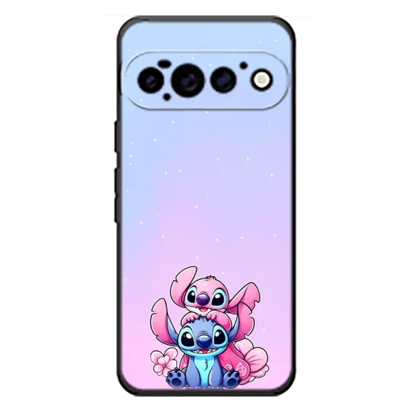 Чехол с рисунком «Энджл и Стич» для Google Pixel 11 Pro Чехол с рисунком «Энджл и Стич» для Google Pixel 11 Pro