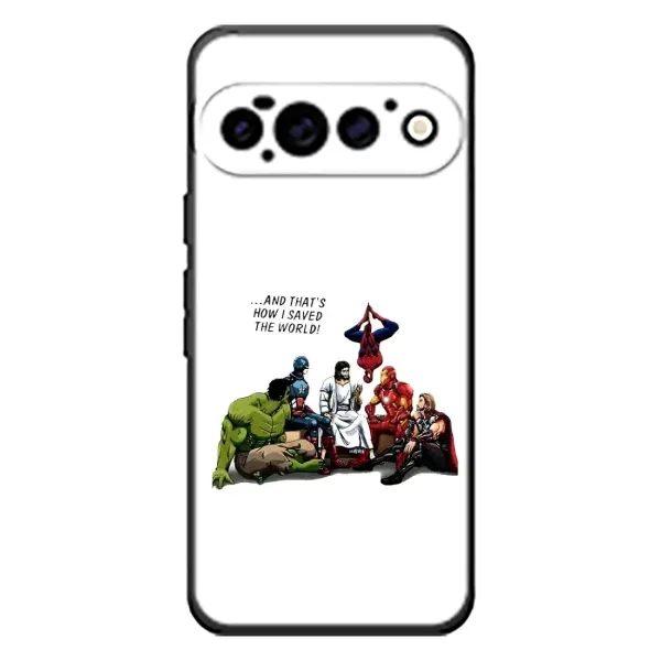 Чехол с рисунком «Иисус супергерой» для Google Pixel 11 Pro Чехол с рисунком «Иисус супергерой» для Google Pixel 11 Pro