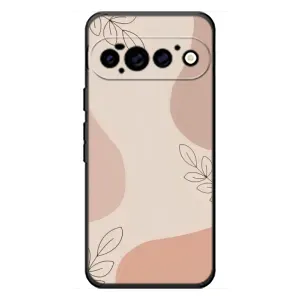 Чехол цветочный дизайн для Google Pixel 11 Pro (Коричневый фон)