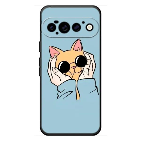 Чехол с рисунком «КОТИК в очках» для Google Pixel 11 Pro
