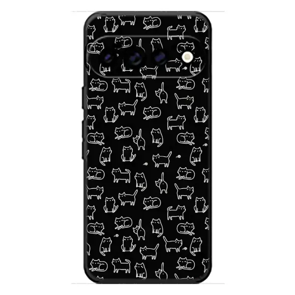 Чехол с рисунком «Котики на черном» для Google Pixel 11 Pro Чехол с рисунком «Котики на черном» для Google Pixel 11 Pro