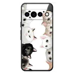 Силиконовый чехол с котиком для Google Pixel 11 Pro (Коты)