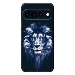 Чехол с картинкой на Google Pixel 11 Pro (Лев - синий)