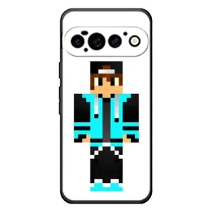 Чохли для Google Pixel 11 Pro (Персонажі МайнКрафт) (Хлопчик у блакитному)