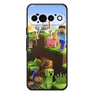 Чохли для Google Pixel 11 Pro (Персонажі МайнКрафт) (Майн-крафт)