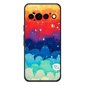 Силиконовый чехол с котиком для Google Pixel 11 Pro (Mew)