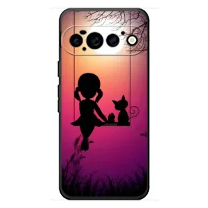 Дівчачий Чохол для Google Pixel 11 Pro (На гойдалці)