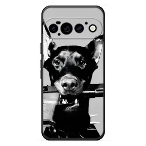 Чехол ДОБЕРМАН для Google Pixel 11 Pro (Опасный доберман)