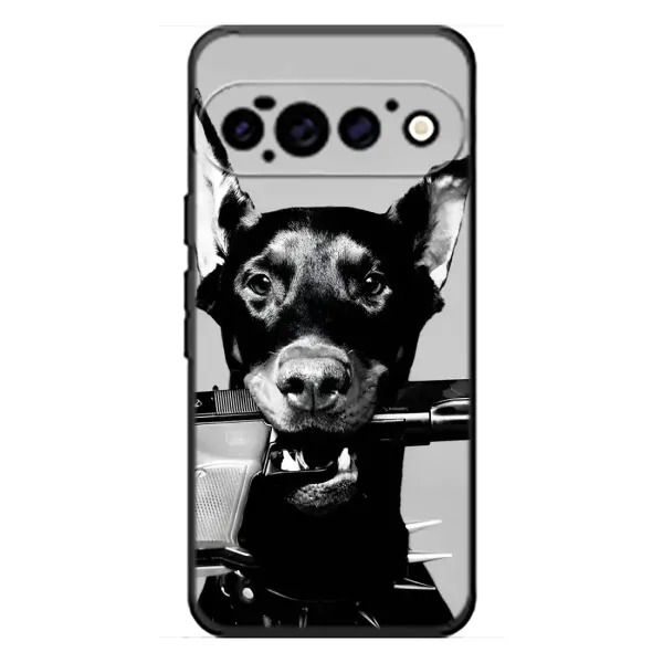 Чехол с рисунком «Опасный доберман» для Google Pixel 11 Pro