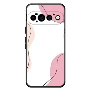 Чехол цветочный дизайн для Google Pixel 11 Pro (Розовый фон)