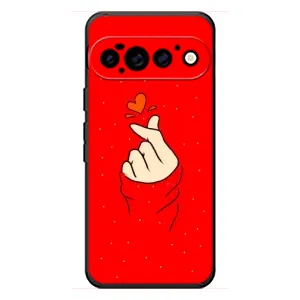 Чехол с рисунком «Сердце на красном» для Google Pixel 11 Pro