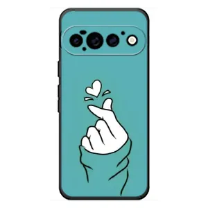 Чехол с рисунком «Сердечко на бирюзовом» для Google Pixel 11 Pro