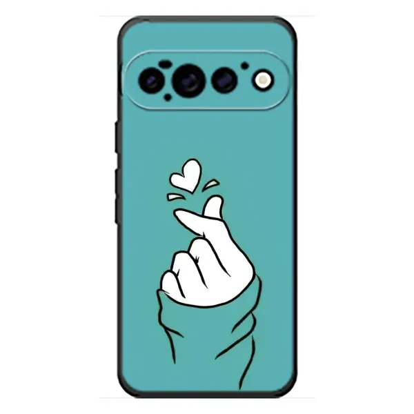 Чехол с рисунком «Сердечко на бирюзовом» для Google Pixel 11 Pro