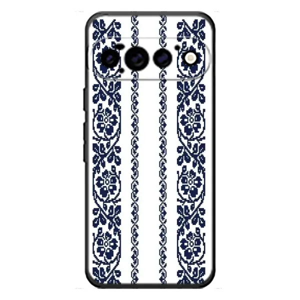 Чехол с рисунком «Синяя вышиванка» для Google Pixel 11 Pro