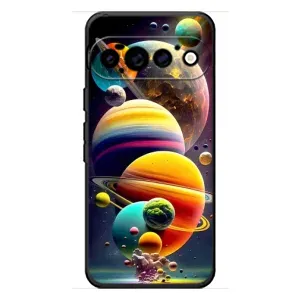 Чехол (ТПУ) с планетами на Google Pixel 11 Pro (Солнечна система)
