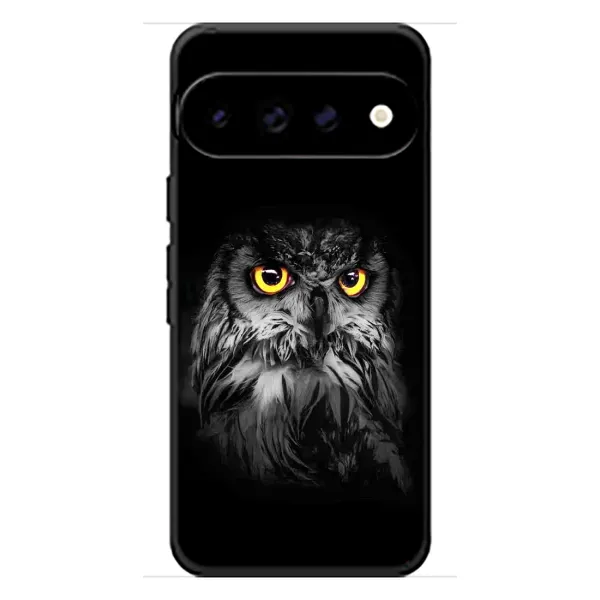 Чехол с рисунком «Сова на чёрном» для Google Pixel 11 Pro Чехол с рисунком «Сова на чёрном» для Google Pixel 11 Pro