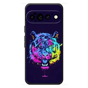 Силиконовый бампер с картинкой животных для Google Pixel 11 Pro (Тигр-Арт)