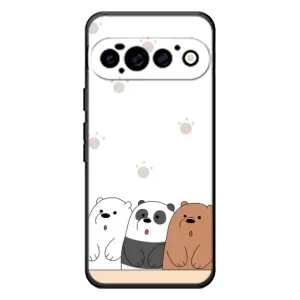 Чехлы с изображением разных животных для Google Pixel 11 Pro (Удивленные медвеженки)