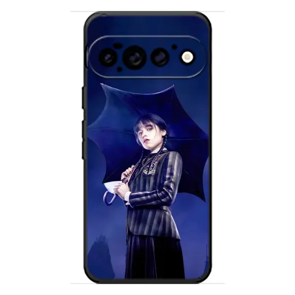Чехол с рисунком «Уэнсдей с зонтом» для Google Pixel 11 Pro