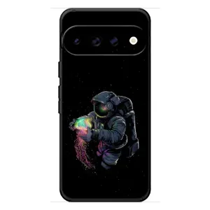 Силиконовый Чехол с принтом "Космонавты" на Google Pixel 11 Pro (В руках земля)