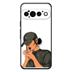 Силиконовый Чехол на Google Pixel 11 Pro с картинкой Стильных Девушек (В зеленом)