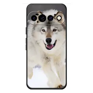Чехол с рисунком «Волк на снегу» для Google Pixel 11 Pro