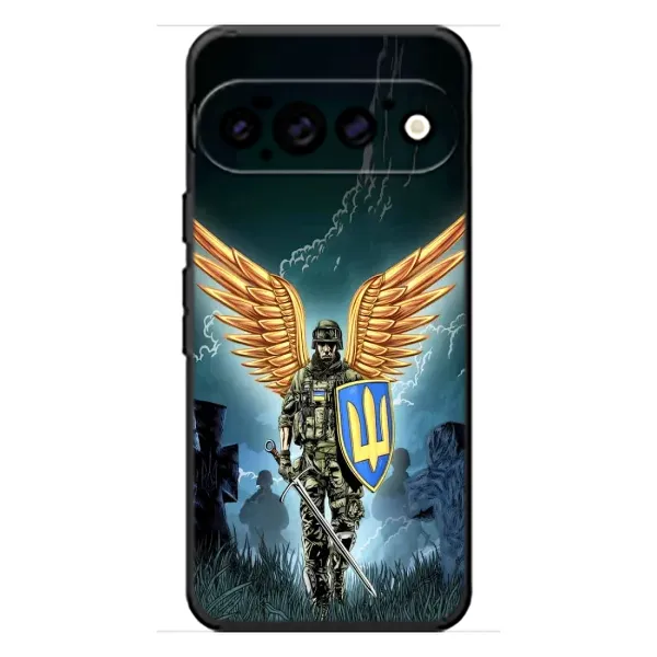 Чехол с рисунком «ЗСУ з крильями» для Google Pixel 11 Pro