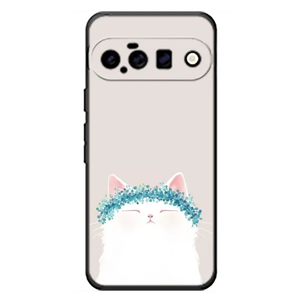 Чохол з малюнком «Білий котик» для Google Pixel 11 Чохол з малюнком «Білий котик» для Google Pixel 11