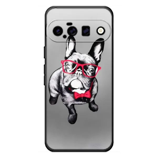 Чехол с рисунком «Бульдог в очках» для Google Pixel 11 Чехол с рисунком «Бульдог в очках» для Google Pixel 11