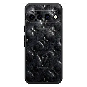 Текстурный Чехол Louis Vuitton для Гугл Пиксель 11 (Черный ЛВ)