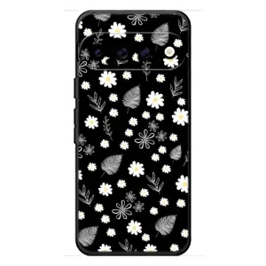 Чохли з тематикою "КВІТИ" на Google Pixel 11 (цвітіння на чорному)